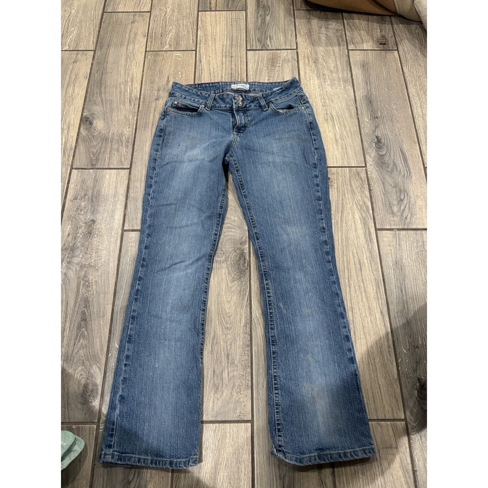 Wrangler Twenty X Women's Blue Denim Bootcut Jeans Size 9/10 x 30 Low Rise